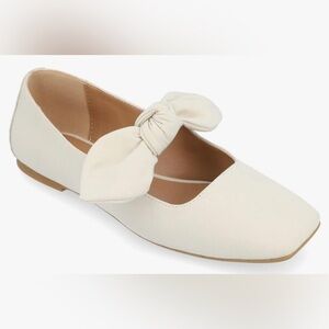 Journee Collection Seralinn‎ Tru Comfort Foam Mary Jane Bow Ballet Flats Size 9